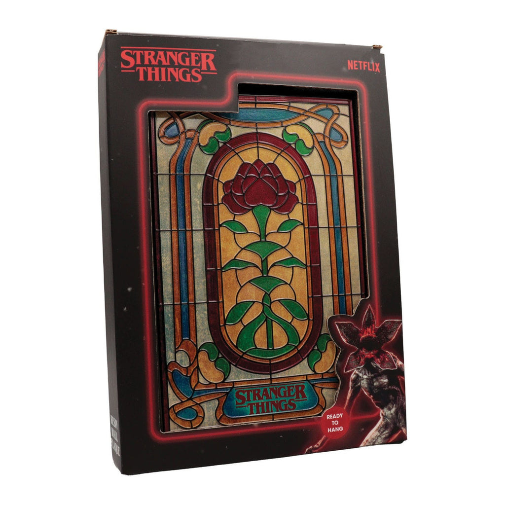 Produktbild Stranger Things Resinschild Creel House Stained Glass Window