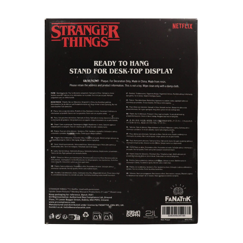 Produktbild Stranger Things Resinschild Creel House Stained Glass Window