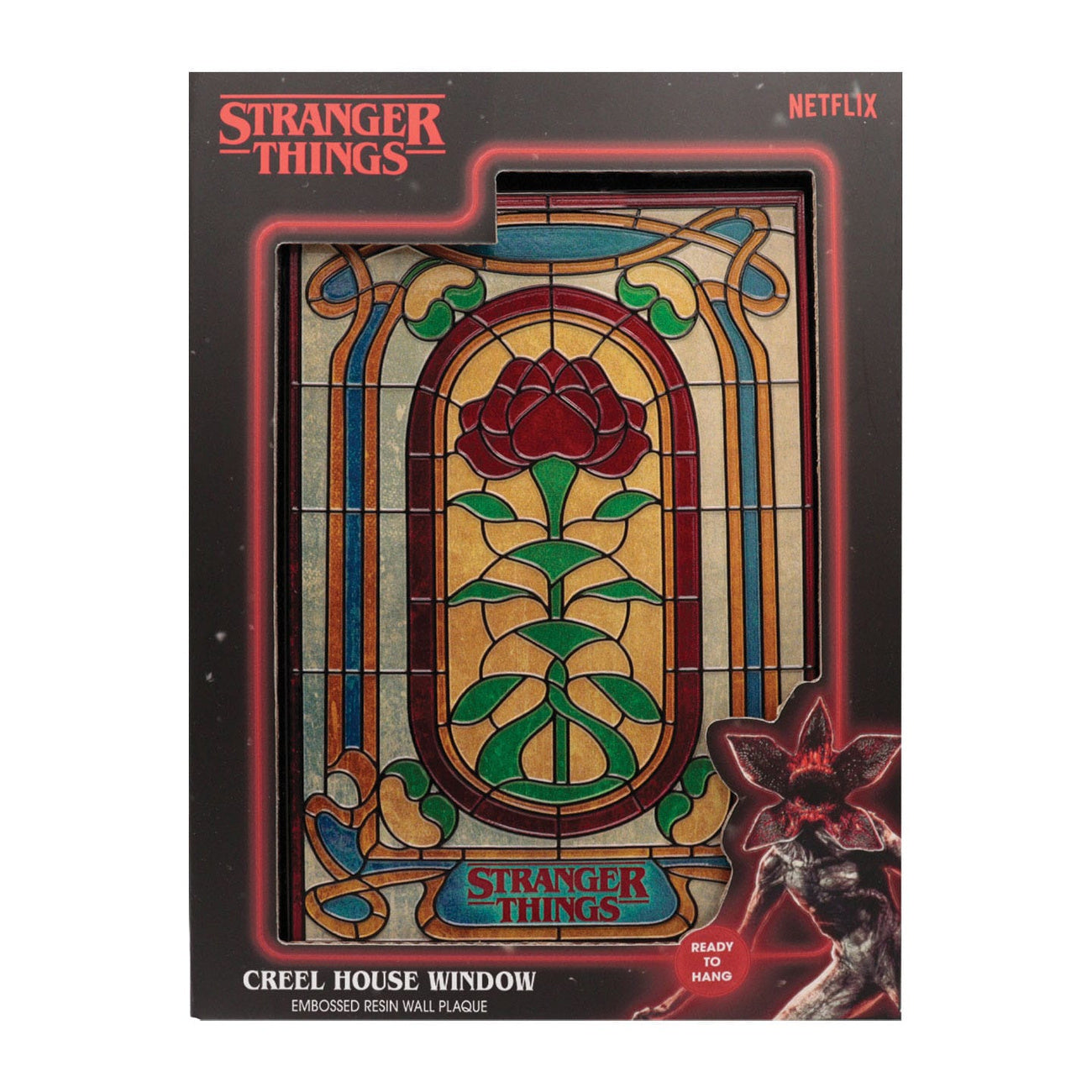 Produktbild Stranger Things Resinschild Creel House Stained Glass Window