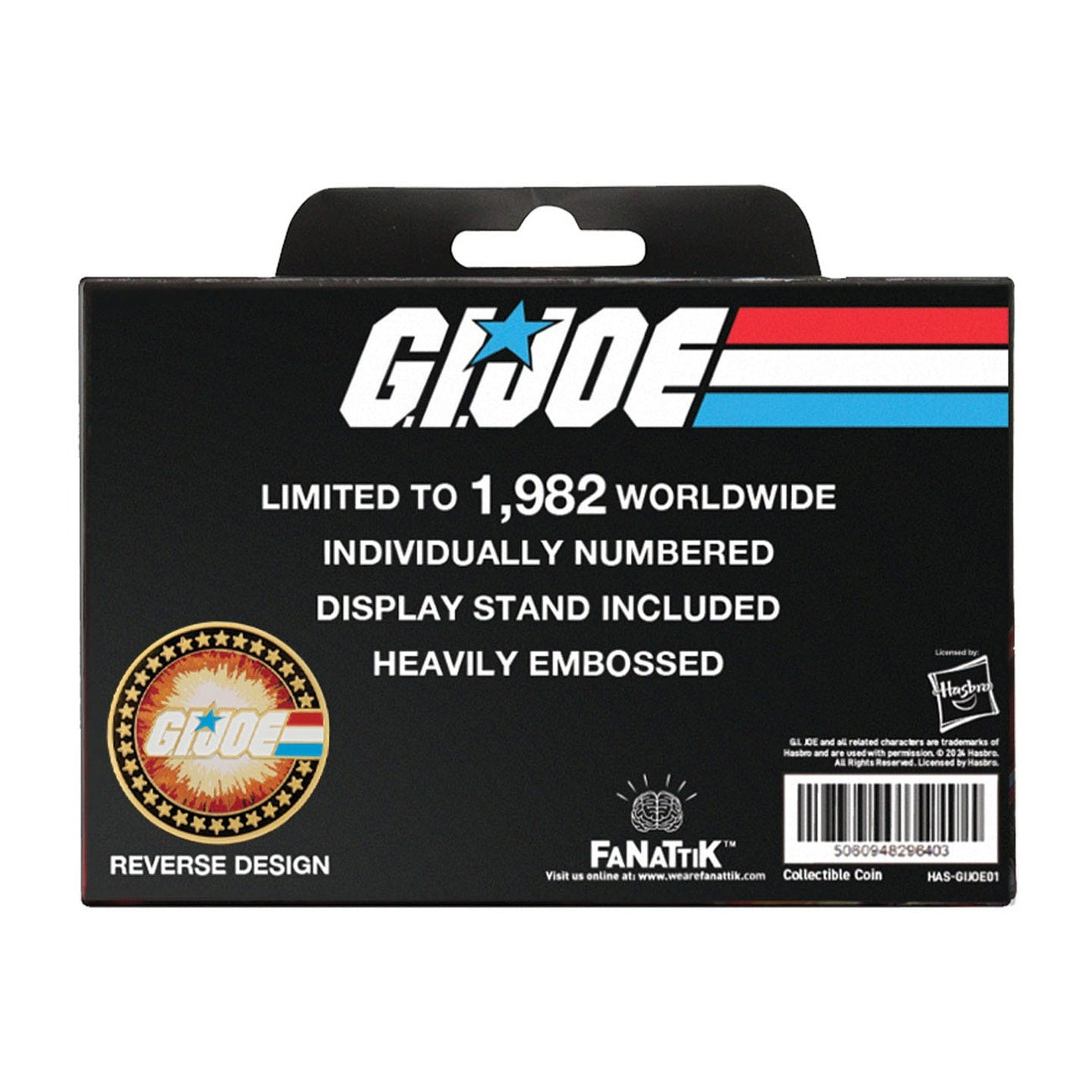 Produktbild G.I. Joe Sammelmünze A Real American Hero 60th Anniversary 24k Gold Plated Limited Edition