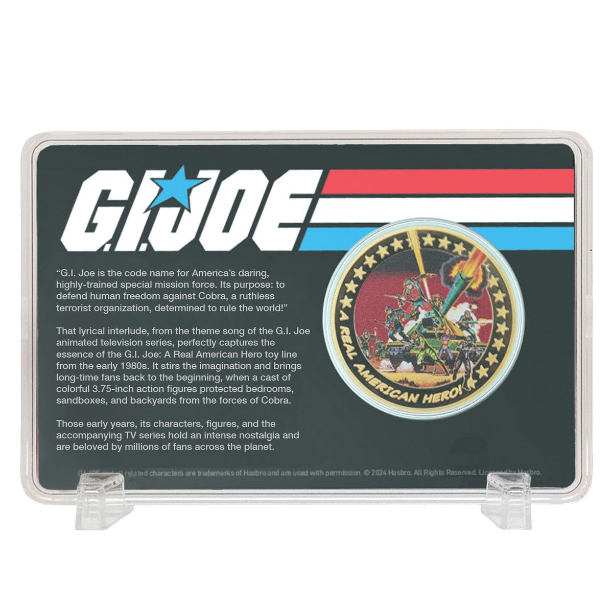 Produktbild G.I. Joe Sammelmünze A Real American Hero 60th Anniversary 24k Gold Plated Limited Edition