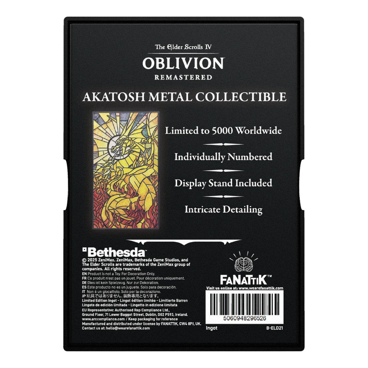 Produktbild The Elder Scrolls IV: Oblivion Metallbarren Akatosh