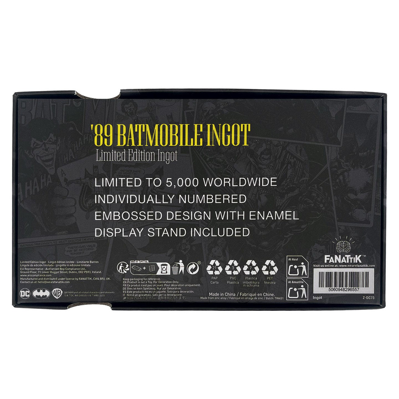 Produktbild DC Comics Metallbarren Batman Batmobile XL Limited Edition