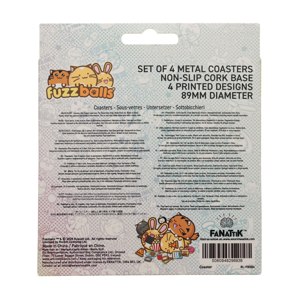 Produktbild Fuzzballs Untersetzer 4er-Pack
