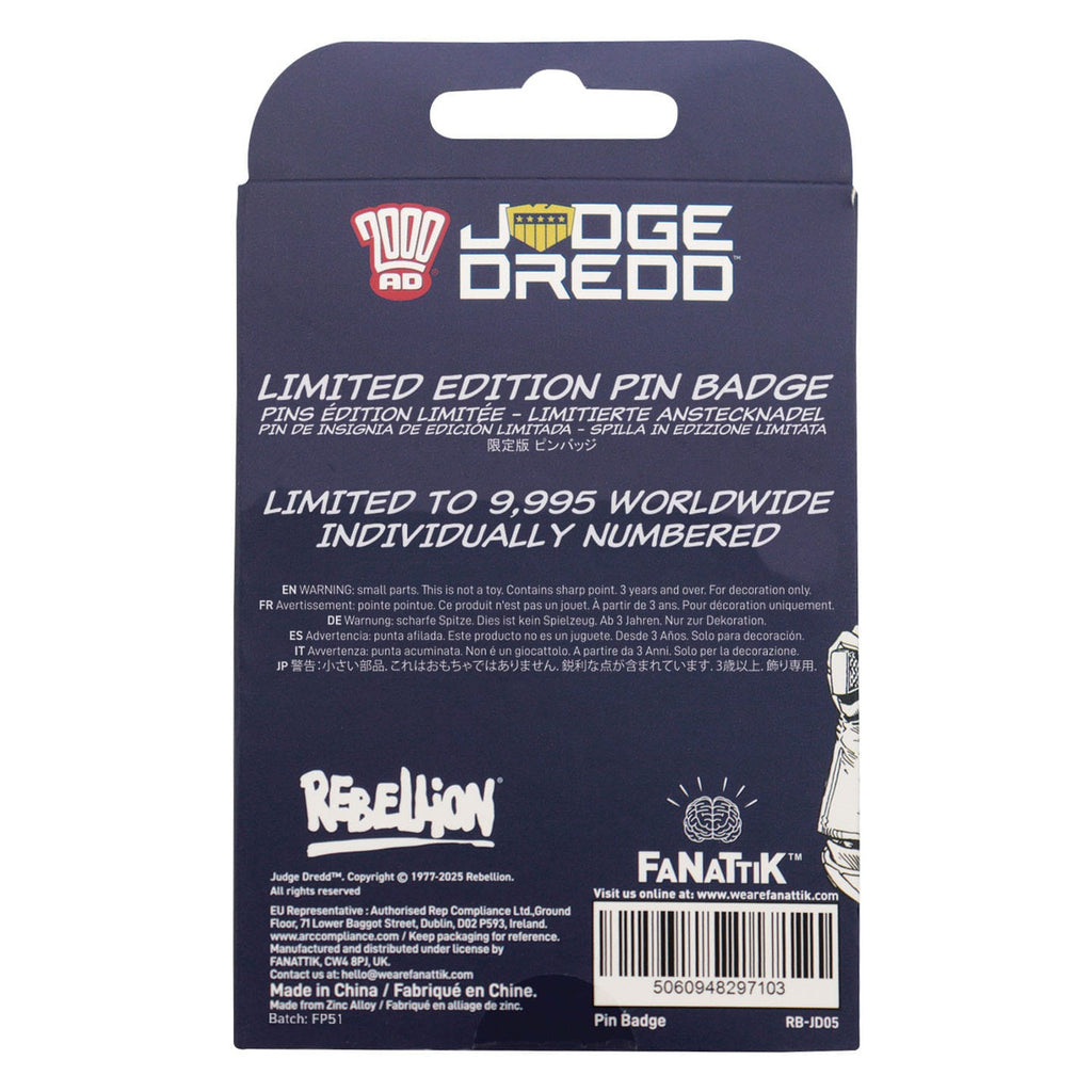 Produktbild 2000 AD Ansteck-Pin Judge Dredd You're Next Punk Limited Edition
