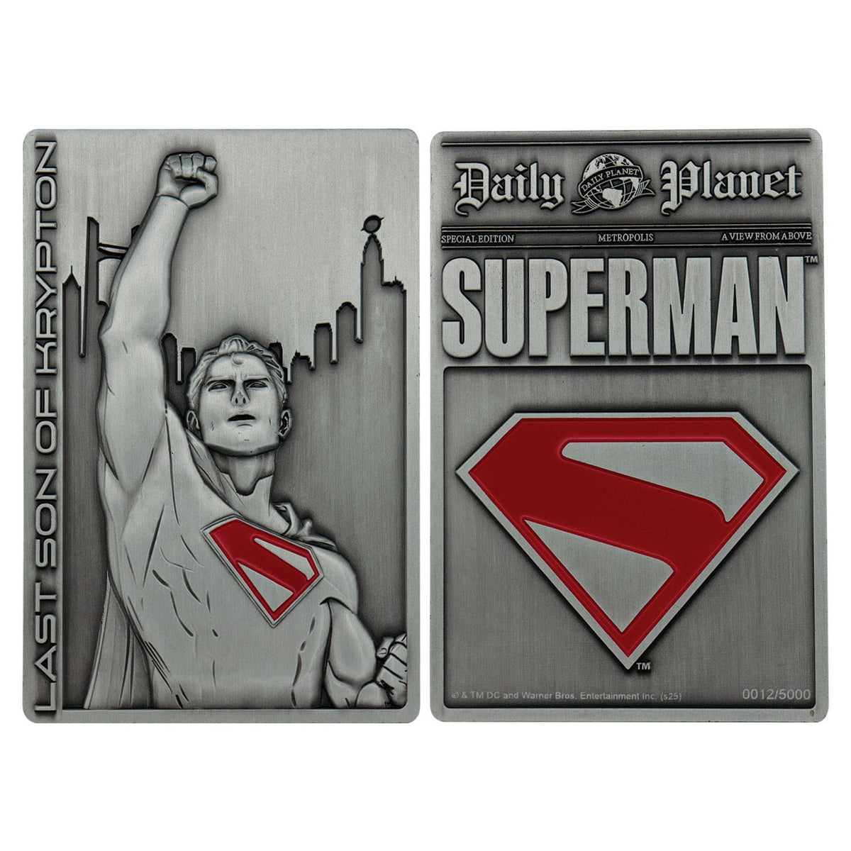 Produktbild Superman 2025 Metallbarren Last Son of Krypton Limited Edition