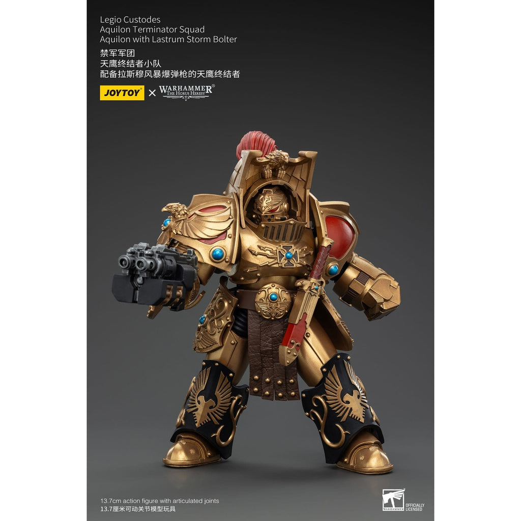Produktbild Warhammer The Horus Heresy Actionfigur 1/18 Legio Custodes Aquilon Terminator Squad Aquilon with Lastrum Storm Bolter 14