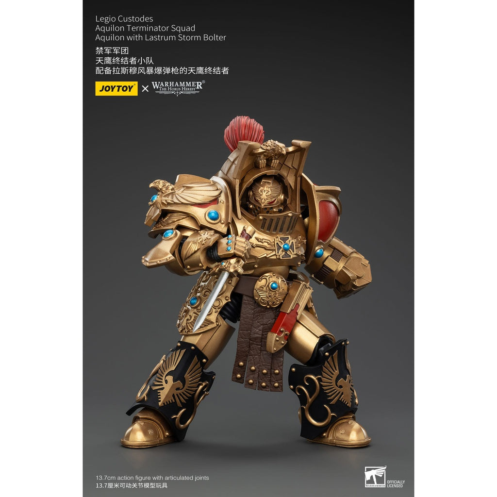 Produktbild Warhammer The Horus Heresy Actionfigur 1/18 Legio Custodes Aquilon Terminator Squad Aquilon with Lastrum Storm Bolter 14