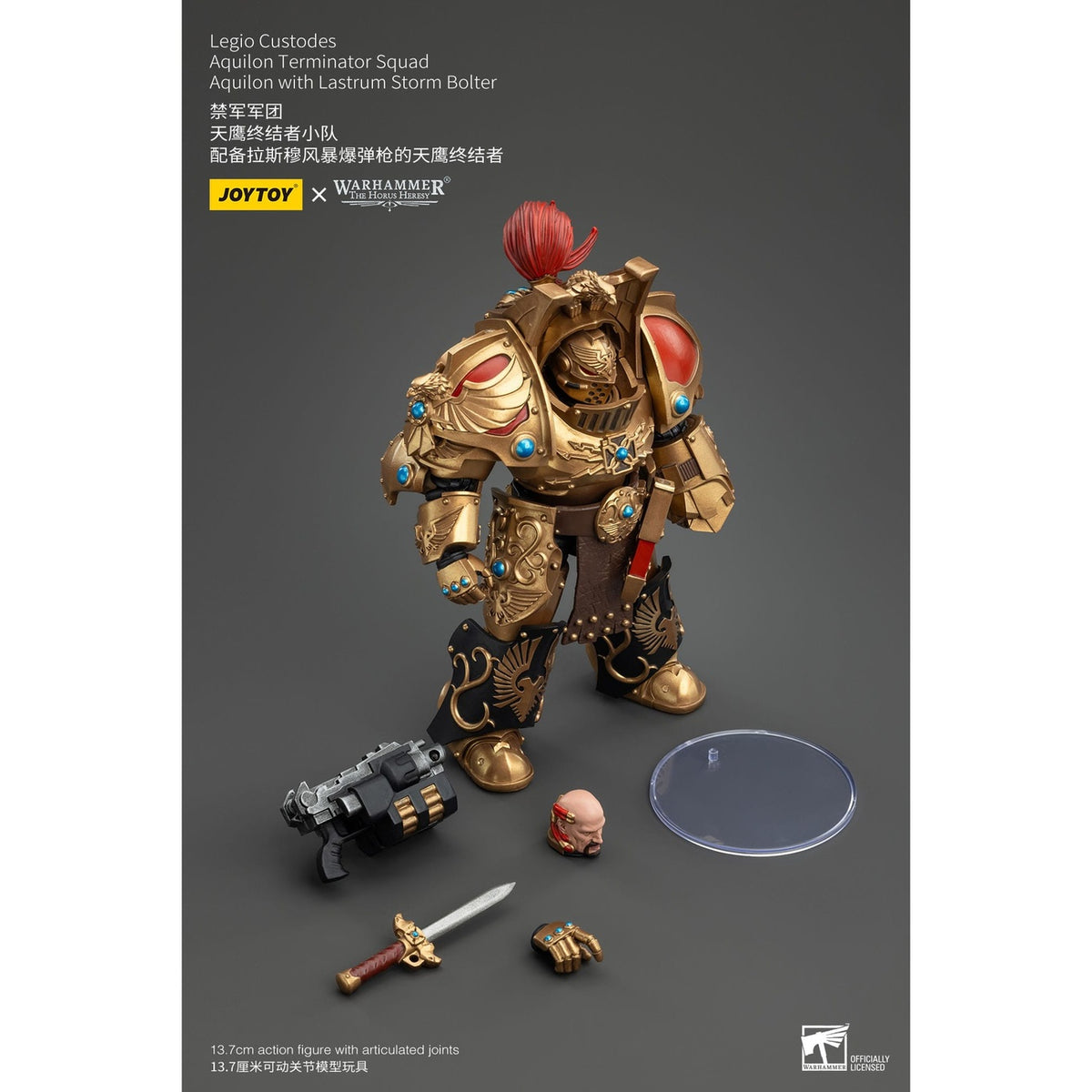 Produktbild Warhammer The Horus Heresy Actionfigur 1/18 Legio Custodes Aquilon Terminator Squad Aquilon with Lastrum Storm Bolter 14