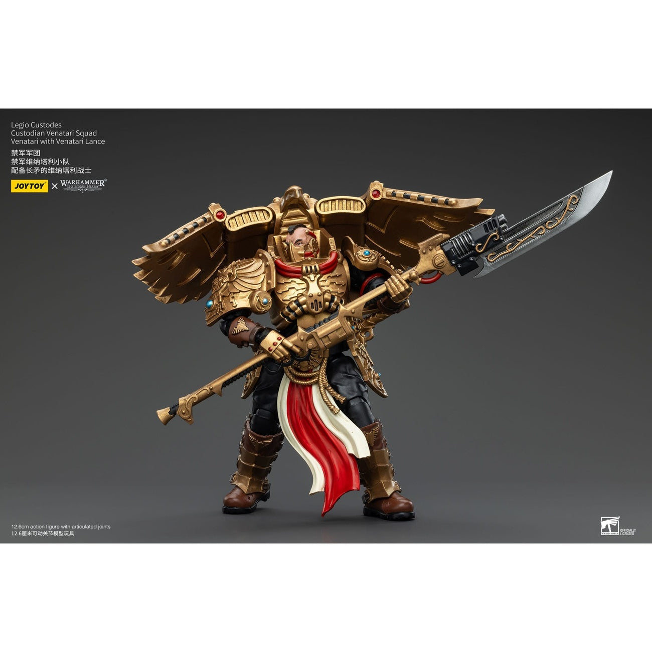 Produktbild Warhammer The Horus Heresy Actionfigur 1/18 Legio Custodes Custodian Venatari Squad Venatari with Venatari Lance 13 cm