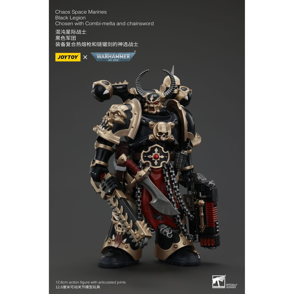 Product image Warhammer 40k Action Figure Chaos Space Marines Black Legion Chosen with Combi-melta and Chainsword 20 cm