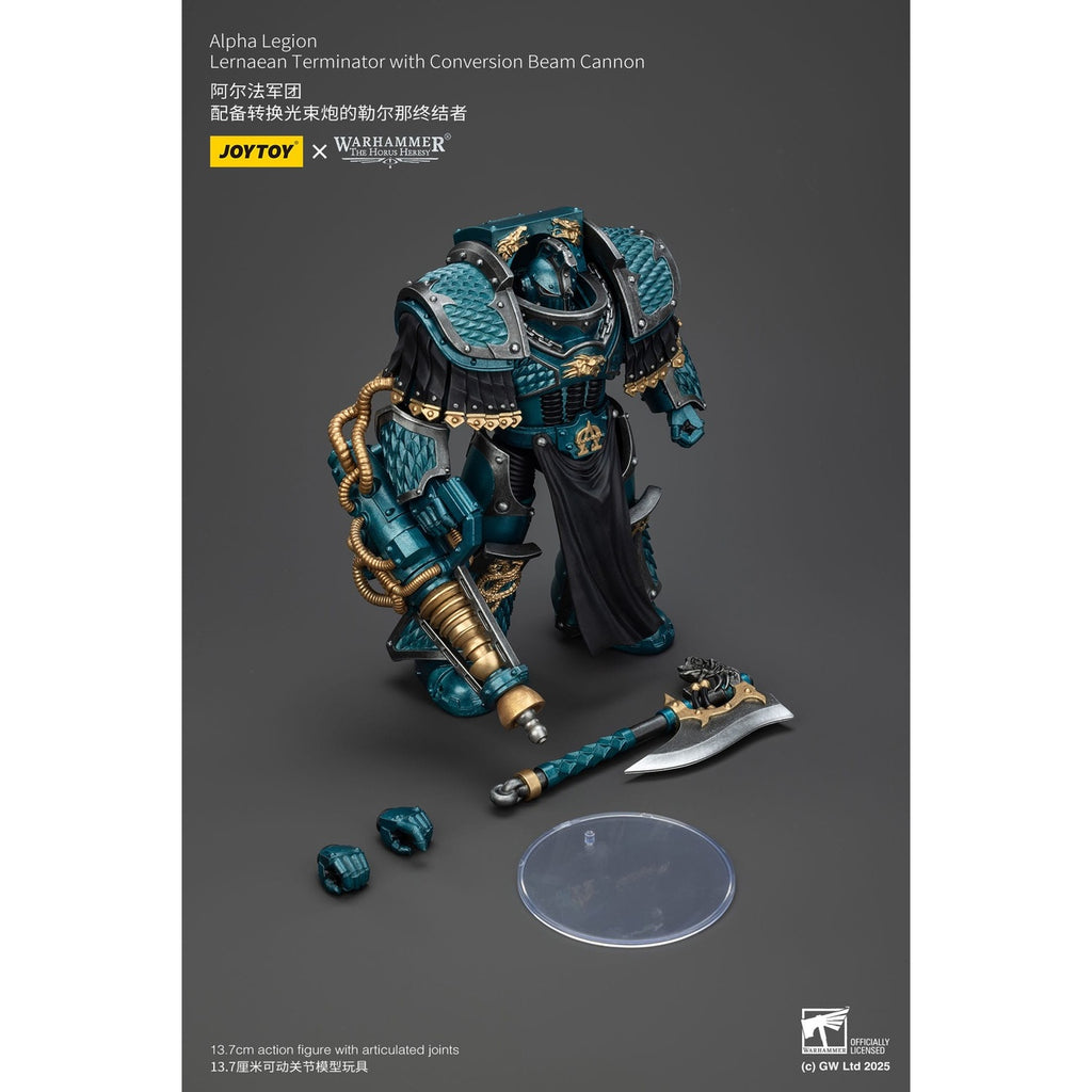 Produktbild Warhammer The Horus Heresy Actionfigur Alpha Legion Lernaean Terminator with Conversion Beam Cannon 20 cm