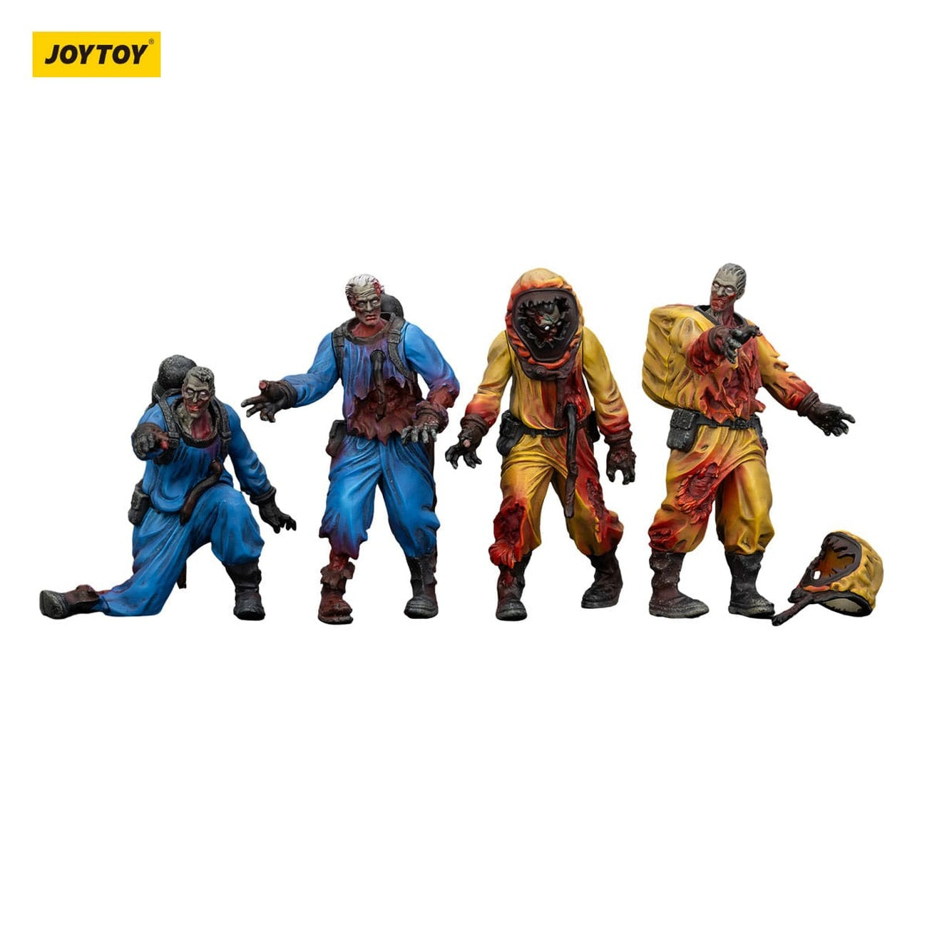Produktbild Zombie Dark Source Actionfiguren 4er-Pack Biochemical Lab Team 8 cm