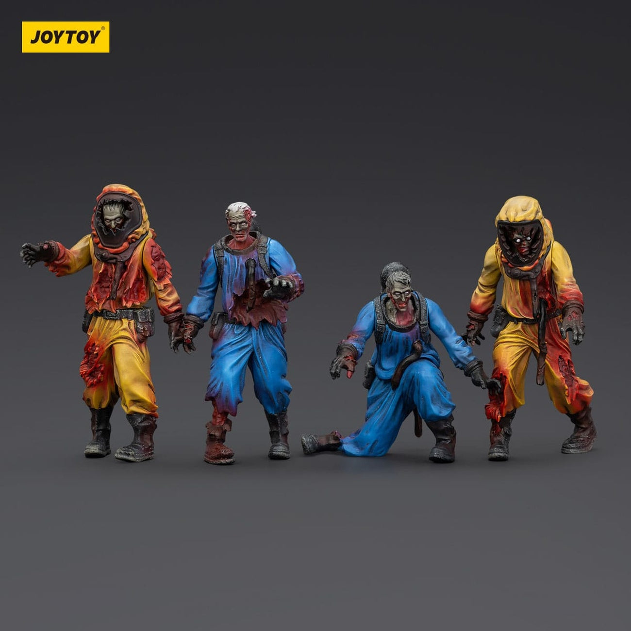 Produktbild Zombie Dark Source Actionfiguren 4er-Pack Biochemical Lab Team 8 cm