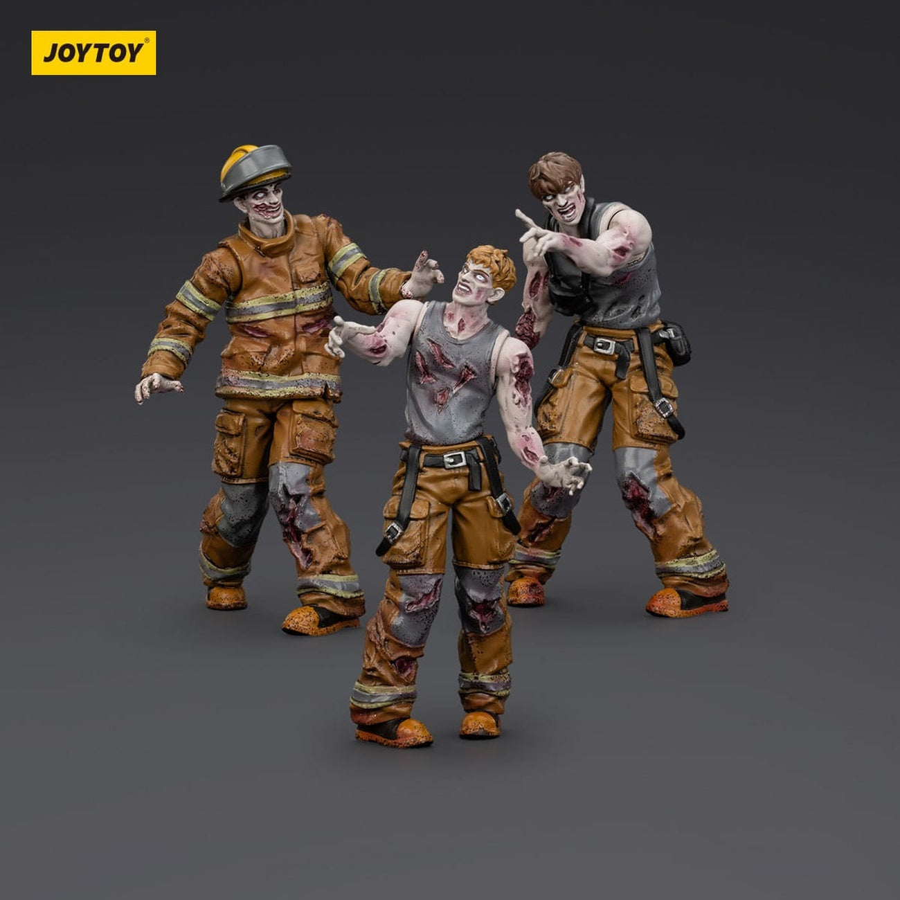 Produktbild Zombie Dark Source Actionfiguren 3er-Pack Firefighters 8 cm