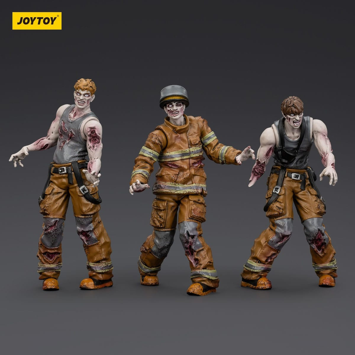 Produktbild Zombie Dark Source Actionfiguren 3er-Pack Firefighters 8 cm