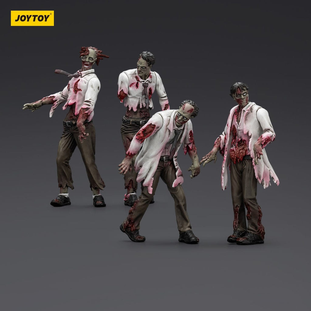 Produktbild Zombie Dark Source Actionfiguren 4er-Pack Scientists (Male) 8 cm