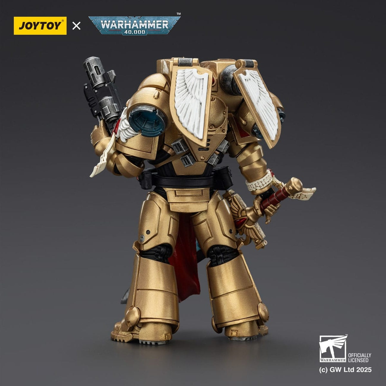Produktbild Warhammer 40,000: Combat Patrol Blood Angels Actionfigur Sanguinary Guard 1 with Inferno Pistol and Encarmine Blade 20 c