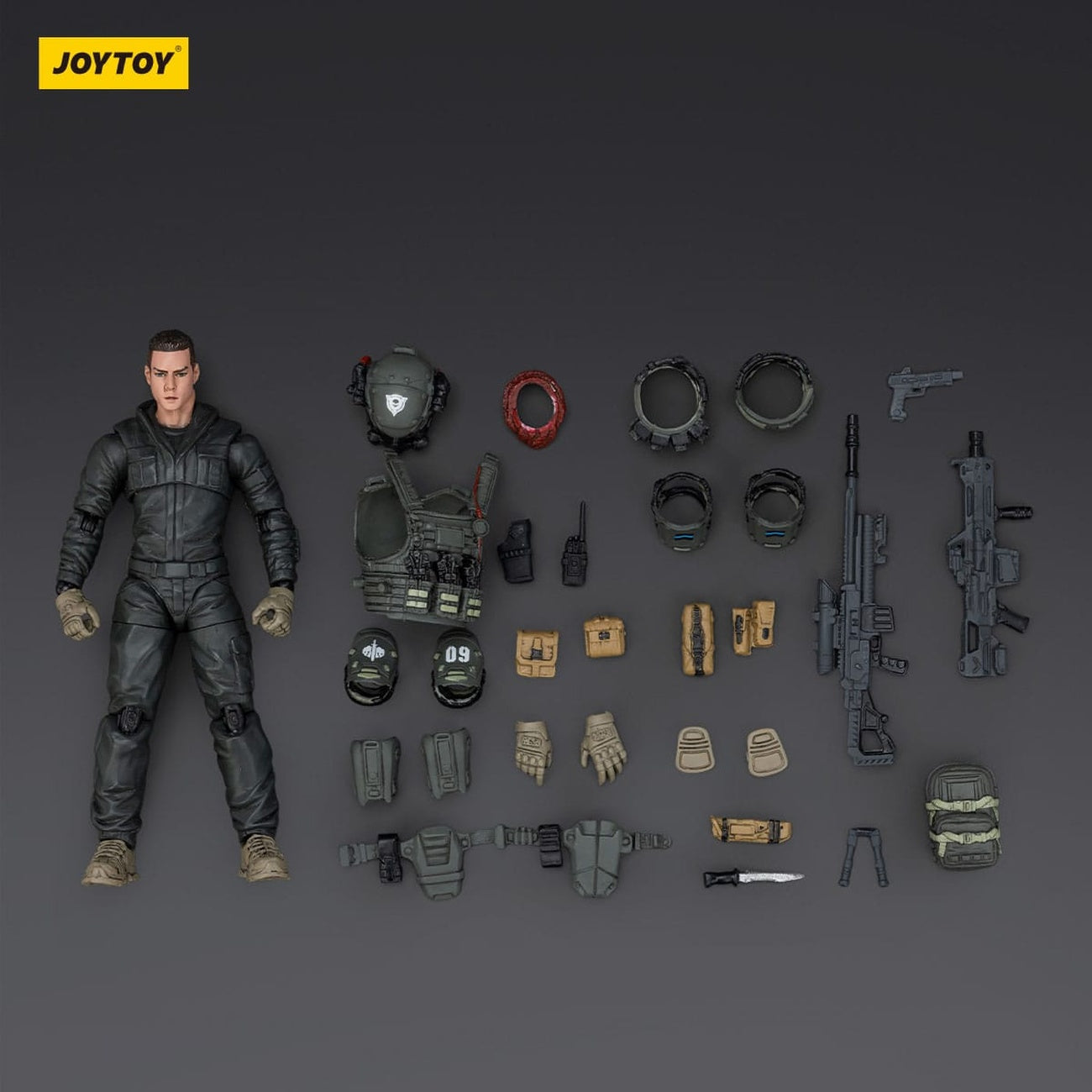 Produktbild APOC Series Dark Source Actionfigur Stellar Scar Assault Team Darksilicon 11 cm