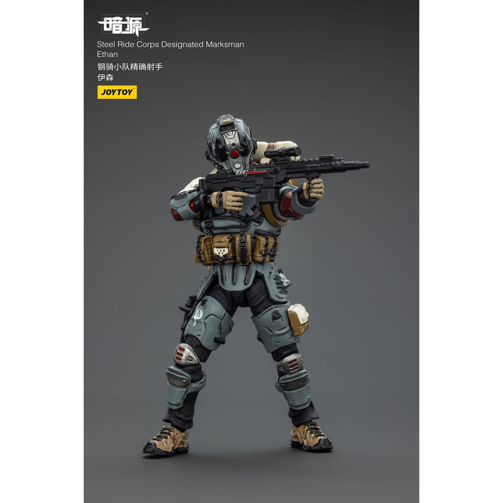 Produktbild Steel Ride Corps Dark Source Actionfigur Designated Marksman Ethan 7 cm