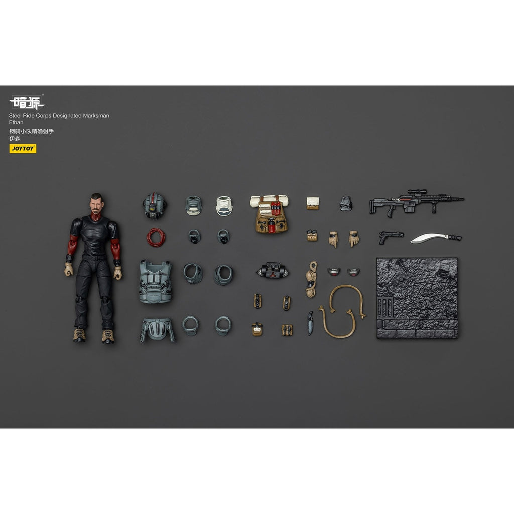 Produktbild Steel Ride Corps Dark Source Actionfigur Designated Marksman Ethan 7 cm
