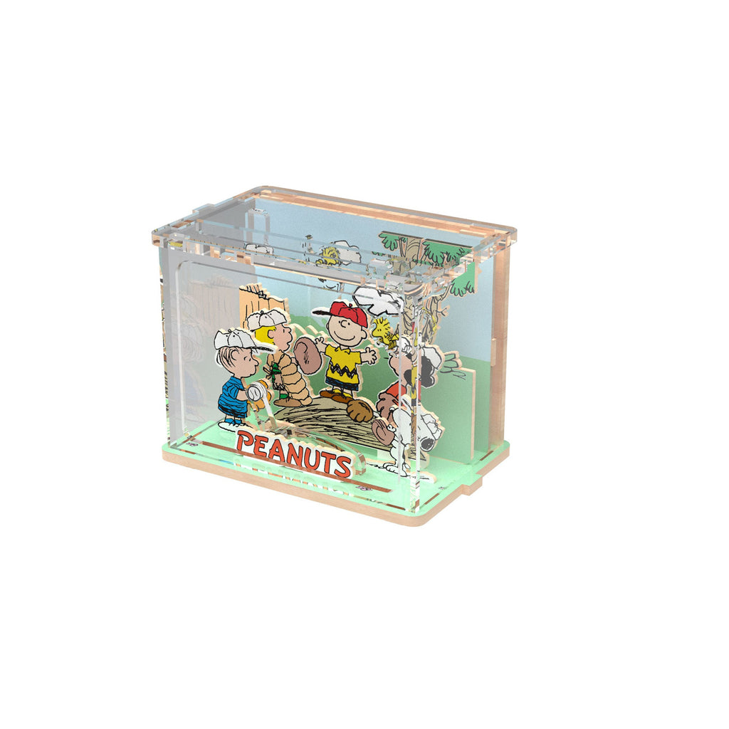 Produktbild Die Peanuts Puremind DIY Bauset Mini Scene Baseball Time