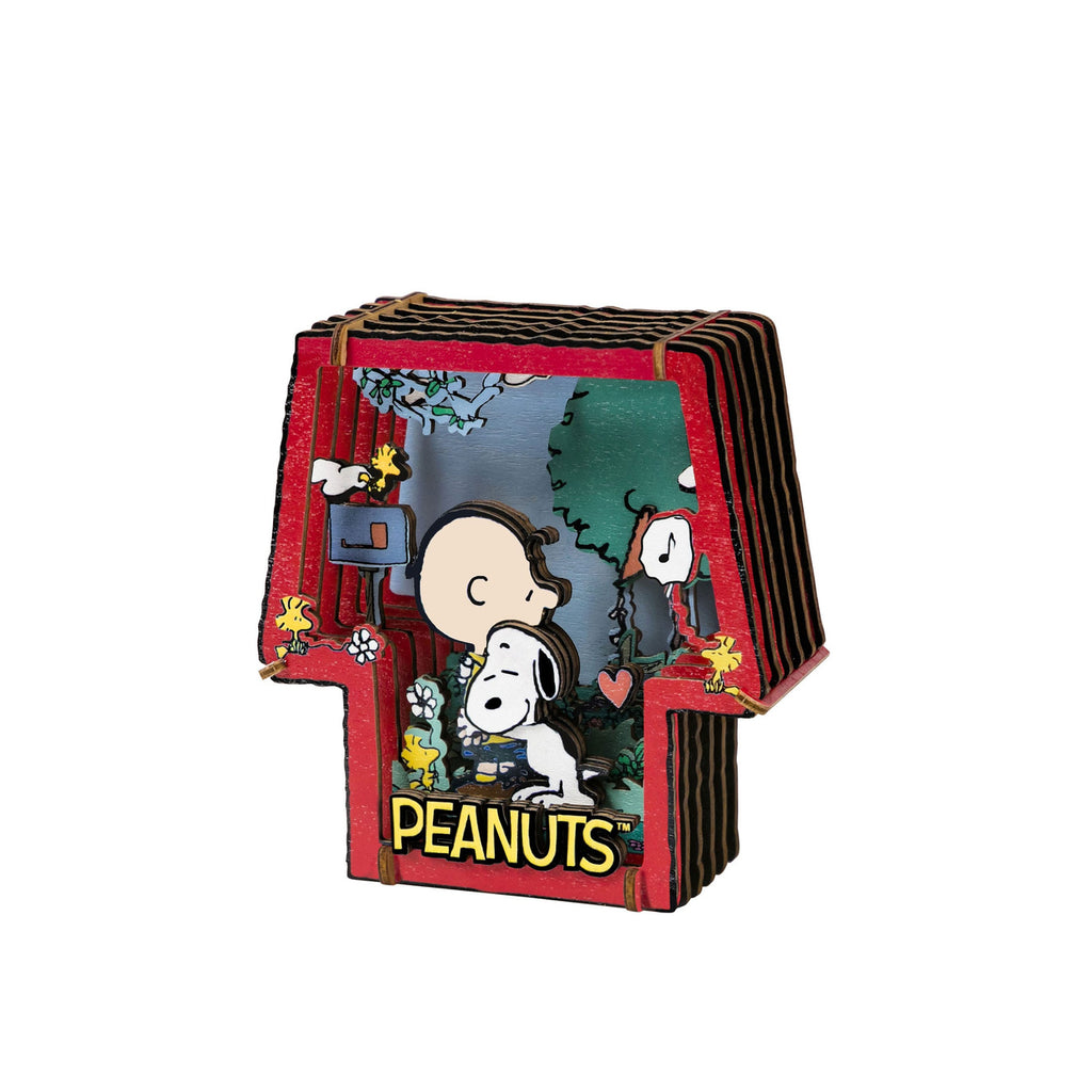 Produktbild Die Peanuts Puremind Modellbausatz Wooden Theater Healing Hug