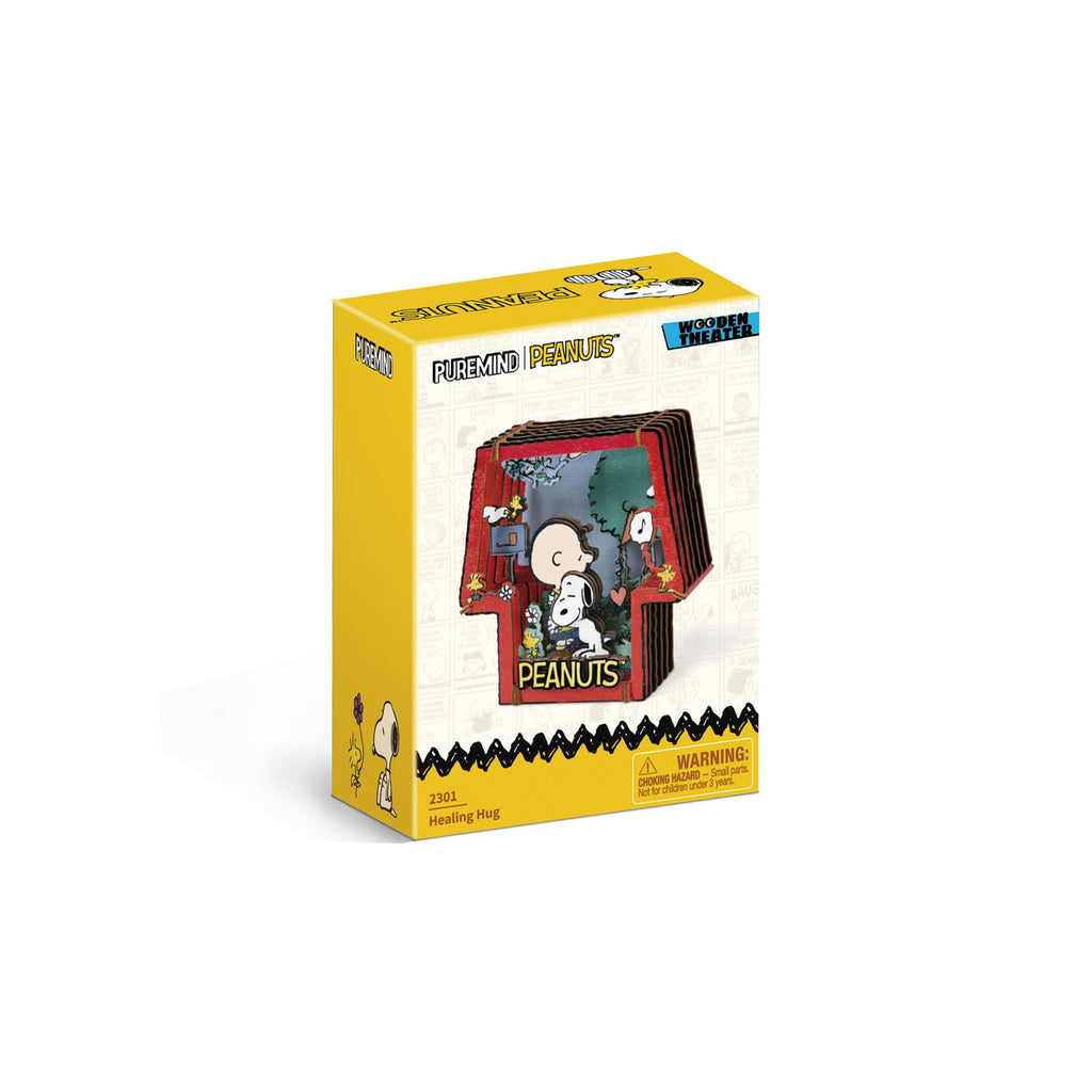 Produktbild Die Peanuts Puremind Modellbausatz Wooden Theater Healing Hug
