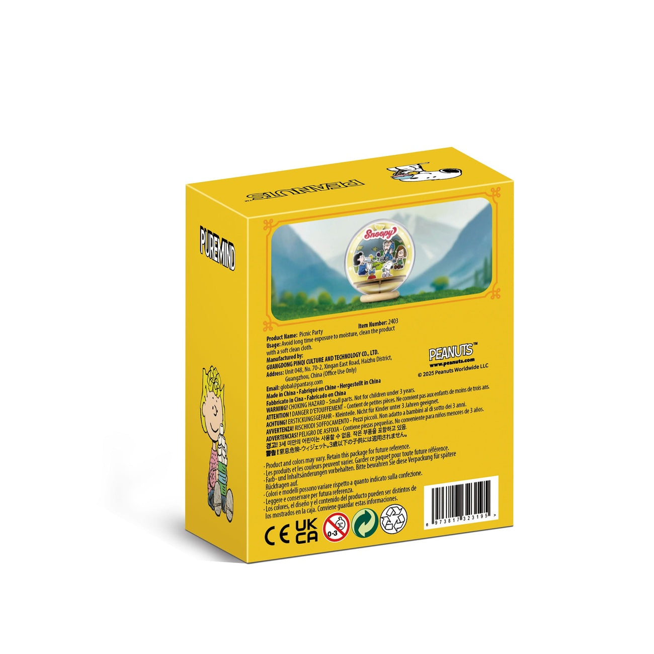 Produktbild Die Peanuts Puremind Modellbausatz Wooden Theater Globe Picnic Party