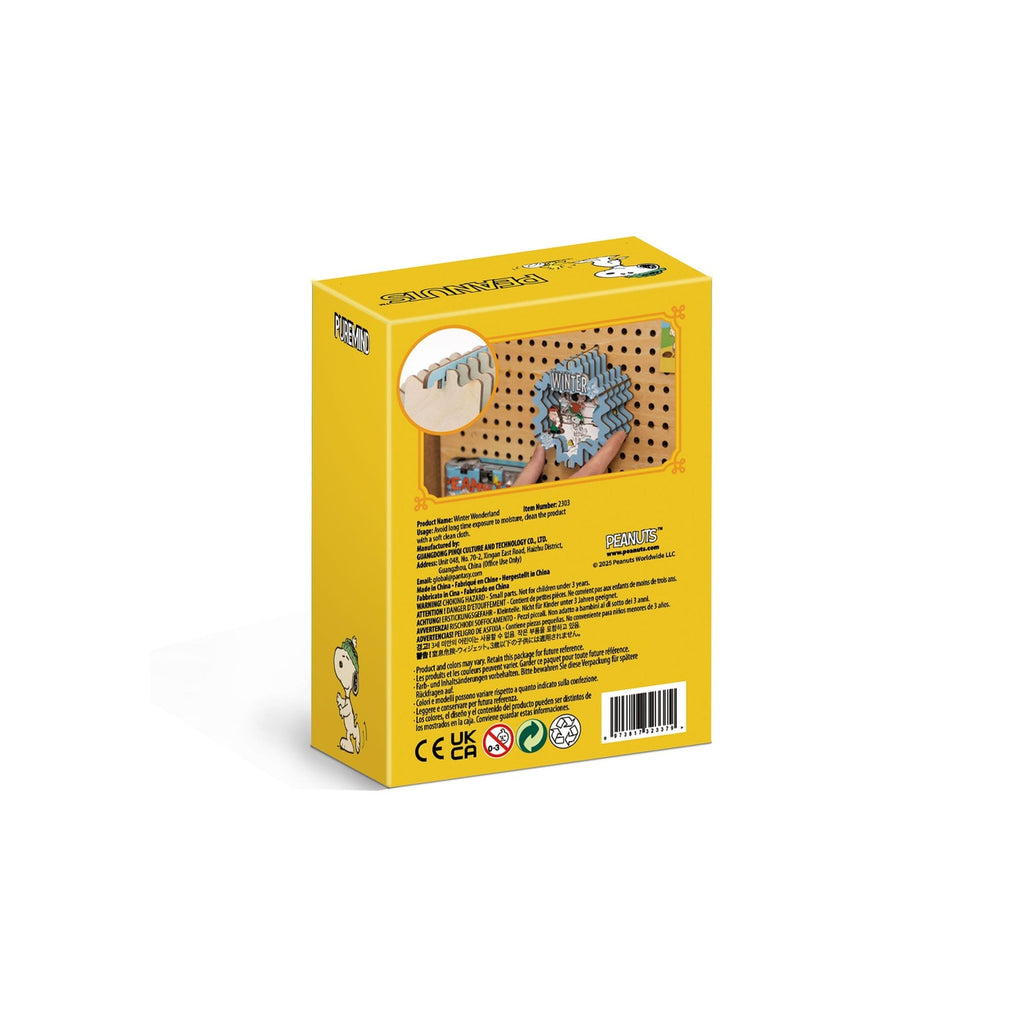 Produktbild Die Peanuts Puremind Modellbausatz Wooden Theater Winter Wonderland