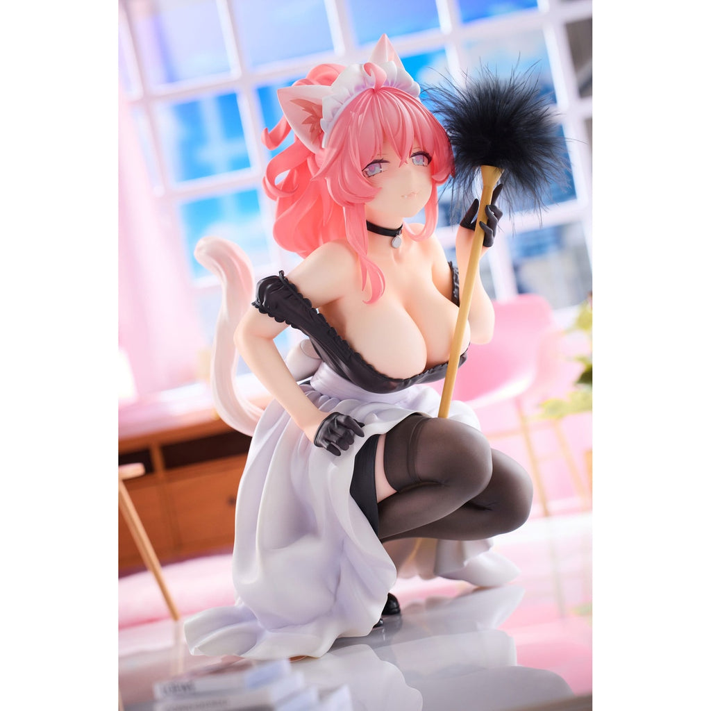 Original Character PVC Statue 1/4 Cats Thought Maid Cat Mochan 24 cm