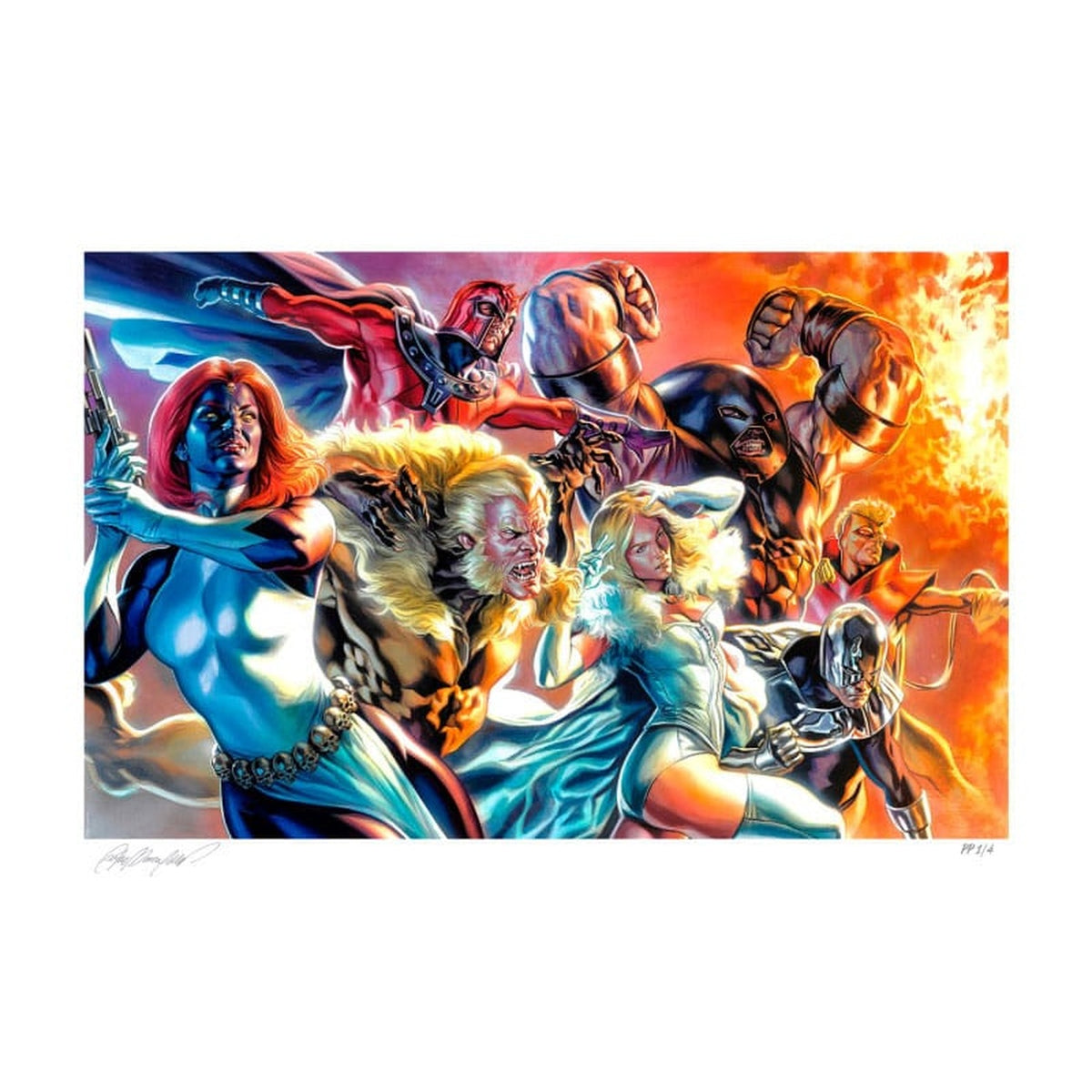 Produktbild Marvel X-Men Kunstdruck The Brotherhood of Mutants by Felipe Massafera 46 x 66 cm - ungerahmt