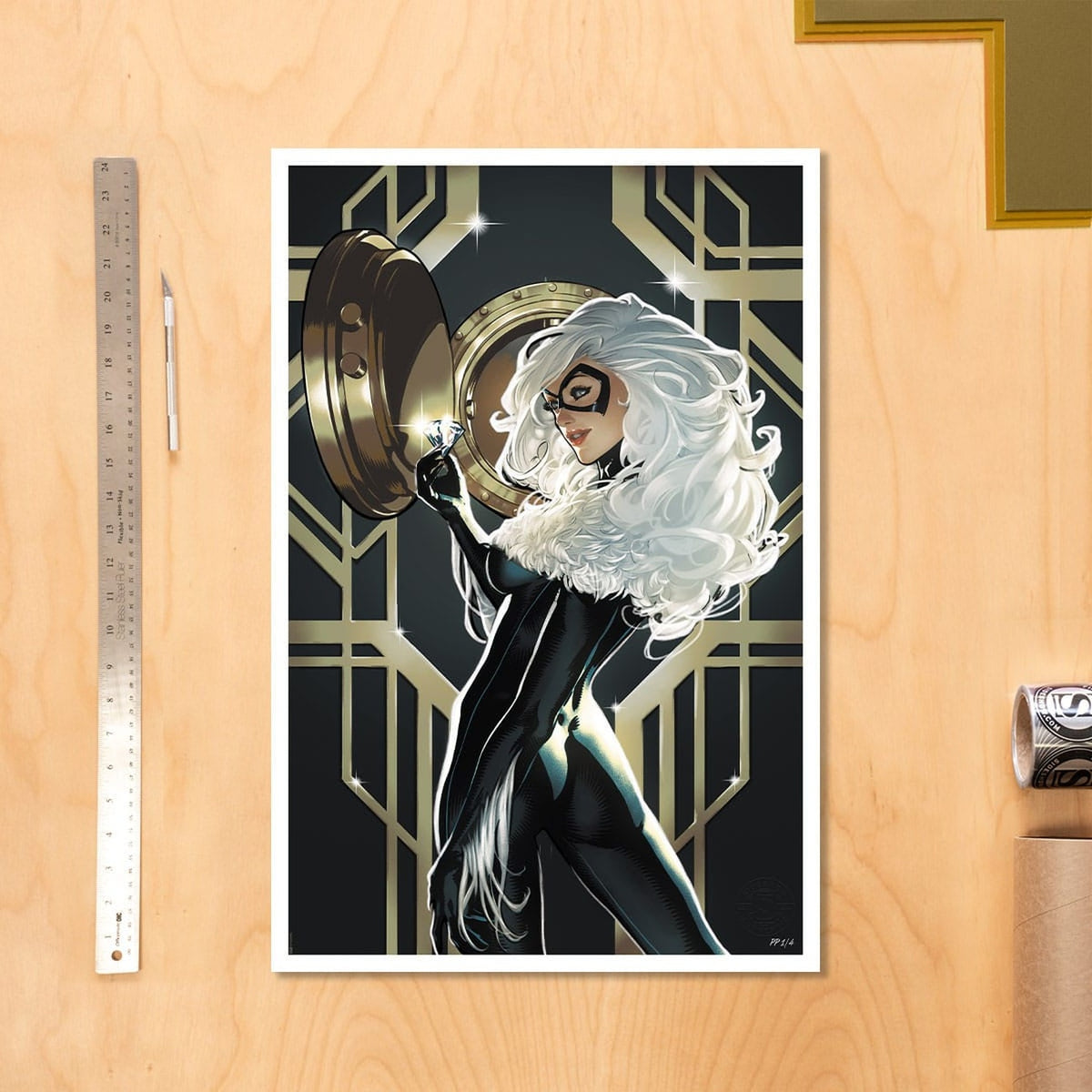 Product image The Amazing Spider-Man Art Print Cosmic Black Cat 61 x 41 cm - unframed
