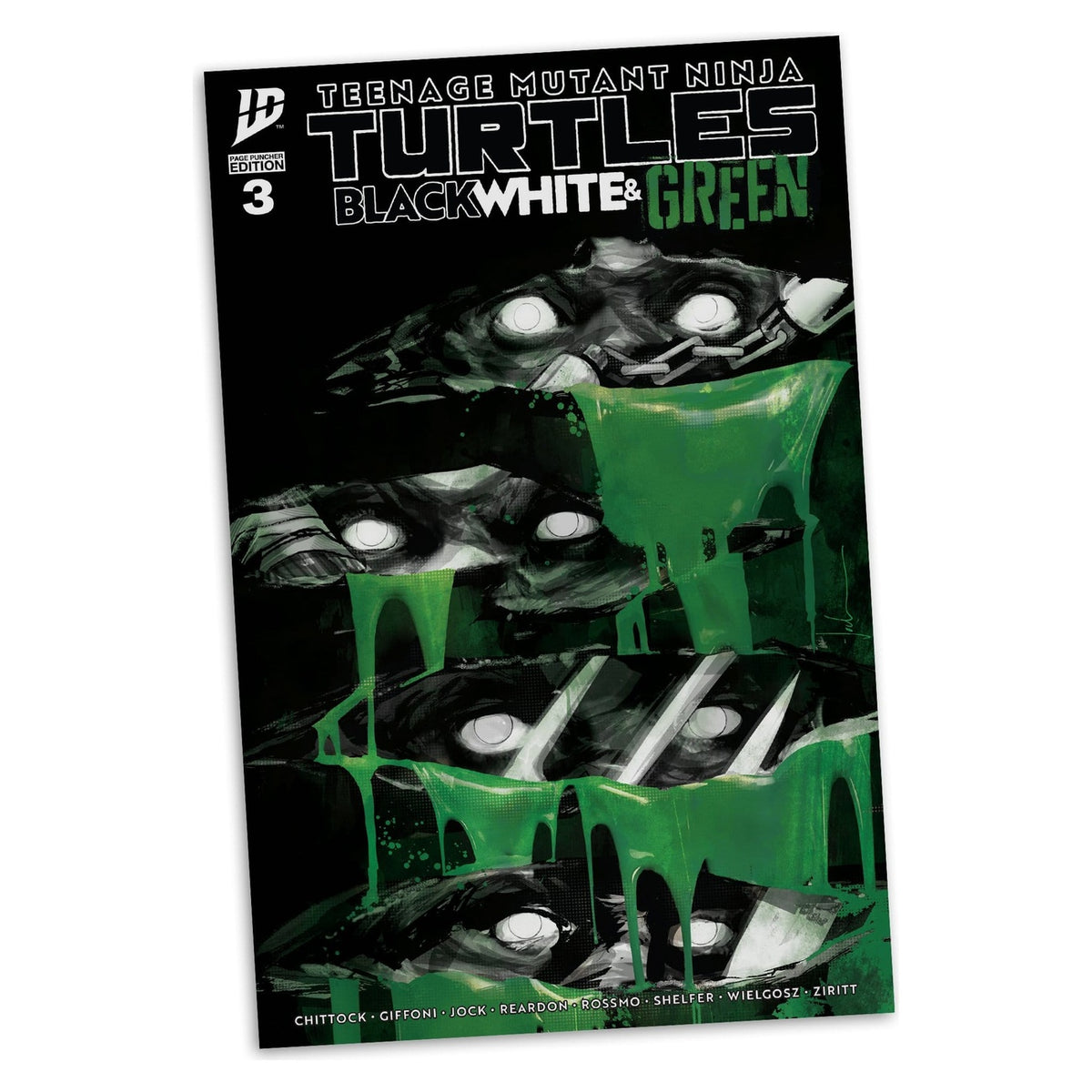 Produktbild Teenage Mutant Ninja Turtles Page Punchers Actionfigur Raphael (Black White & Green) (Red Platinum Edition) 13 cm