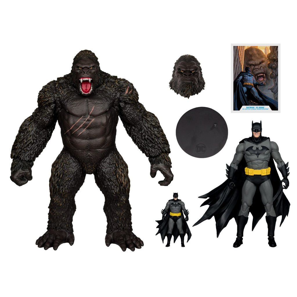 Produktbild DC Justice League Monsterverse DC Multiverse Actionfiguren 2er-Pack Batman & Kong 29 cm