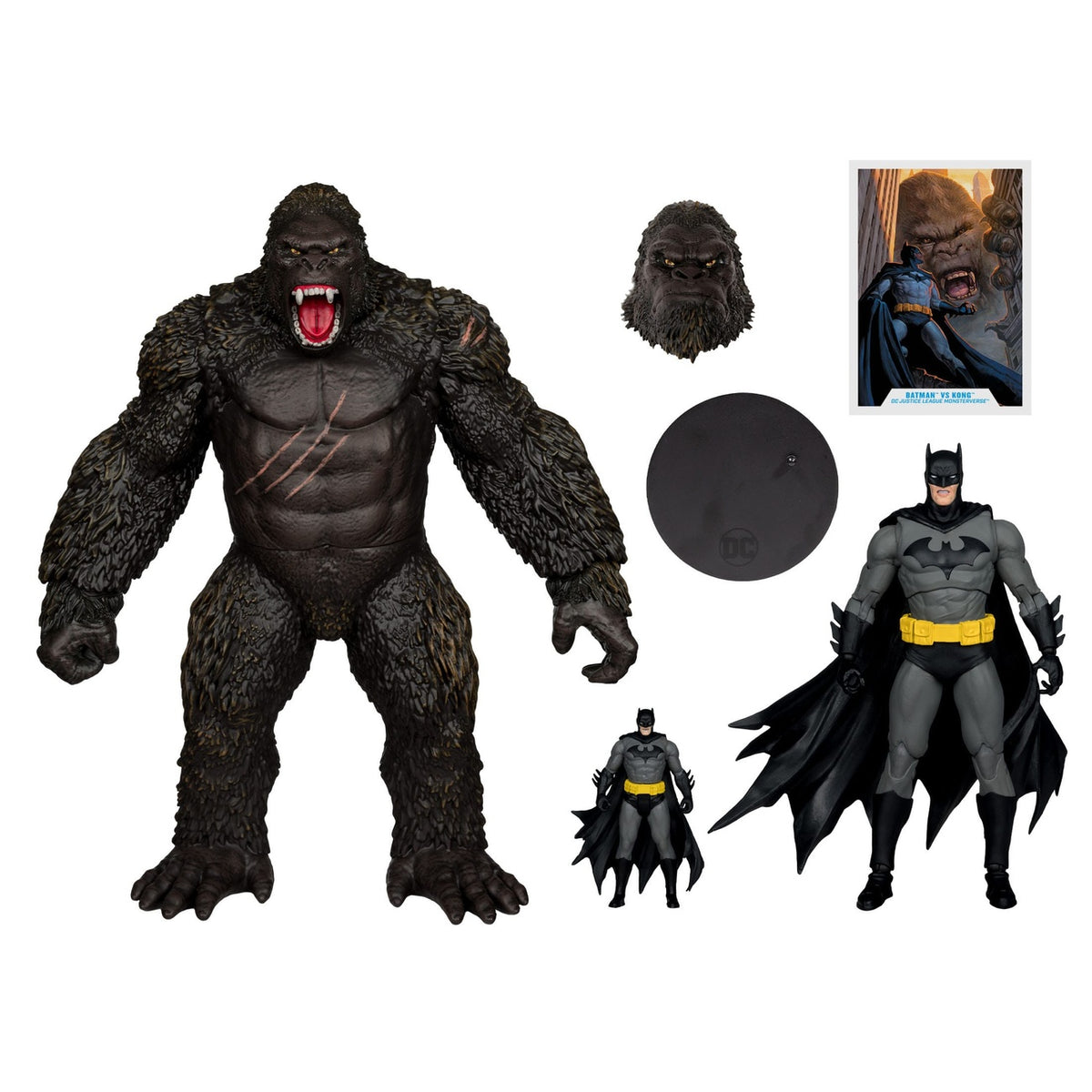 Produktbild DC Justice League Monsterverse DC Multiverse Actionfiguren 2er-Pack Batman & Kong 29 cm