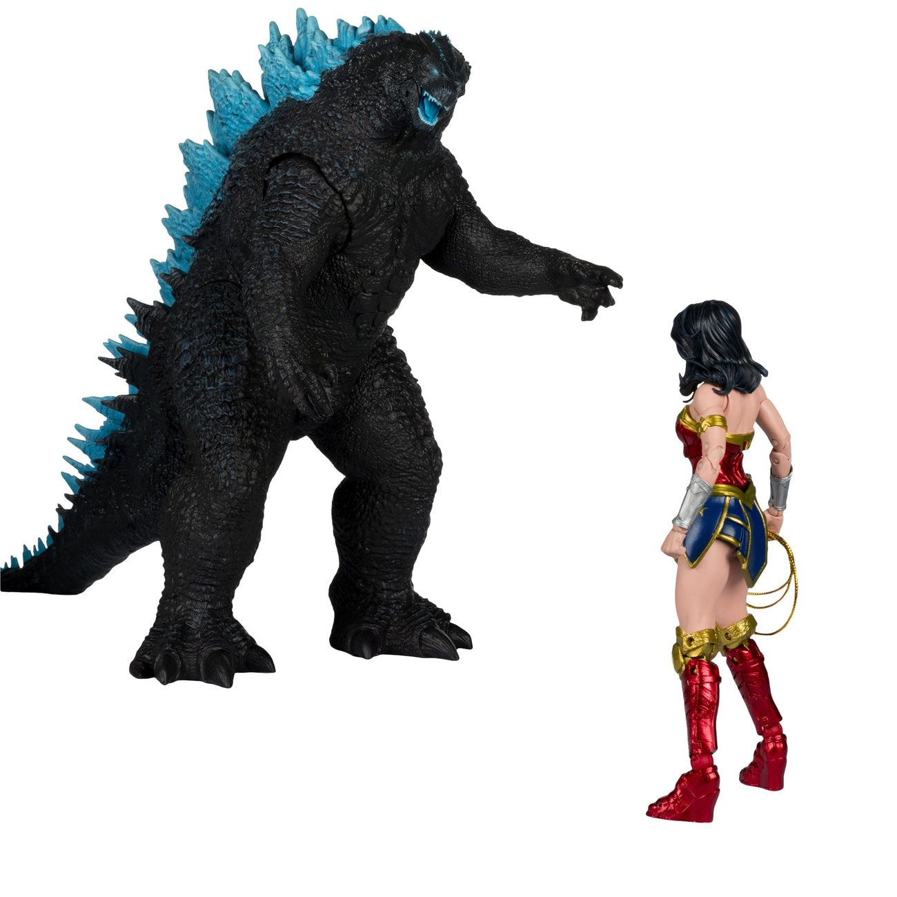 Produktbild DC Justice League Monsterverse DC Multiverse Actionfiguren 2er-Pack Wonder Woman Vs. Atomic Blast Godzilla 18 cm