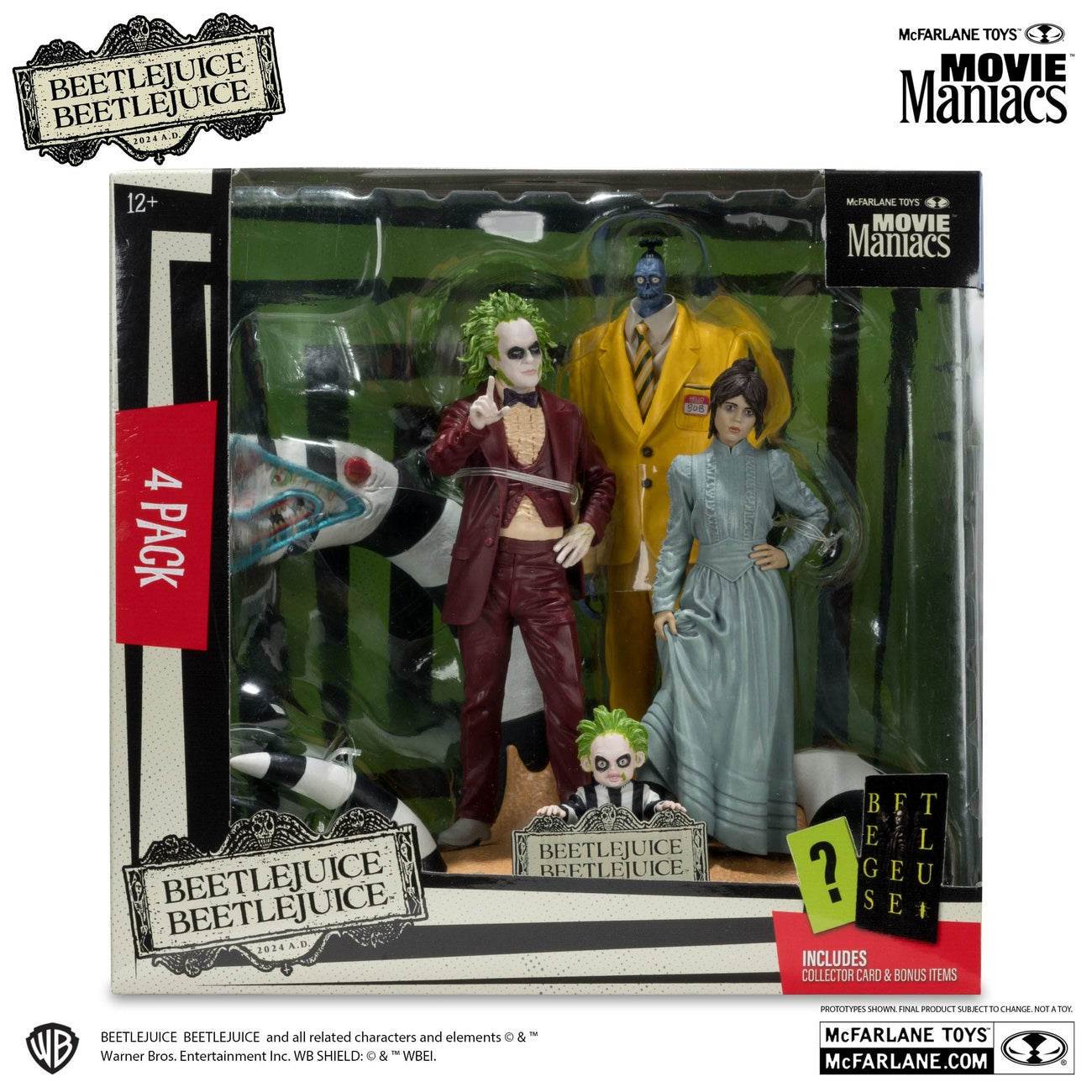 Produktbild Beetlejuice Beetlejuice Movie Maniacs PVC Statuen 4er-Pack 15 cm