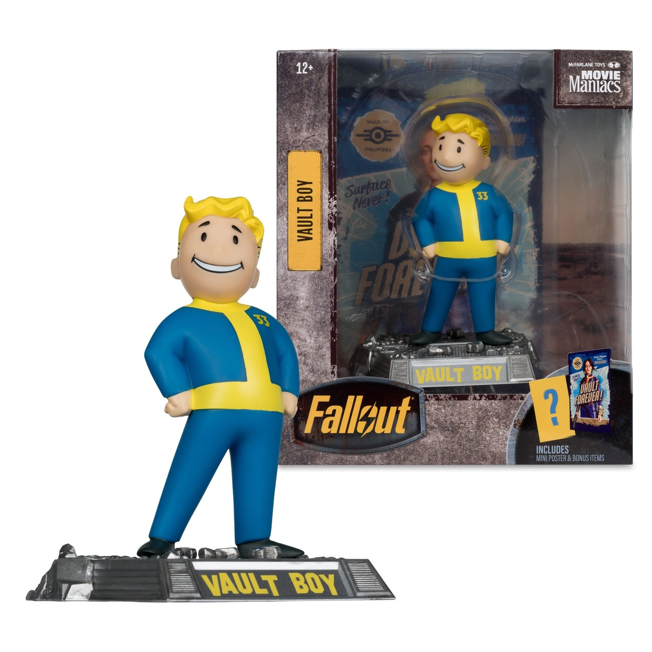 Produktbild Fallout Movie Maniacs Actionfigur Vault Boy Version 2 14 cm