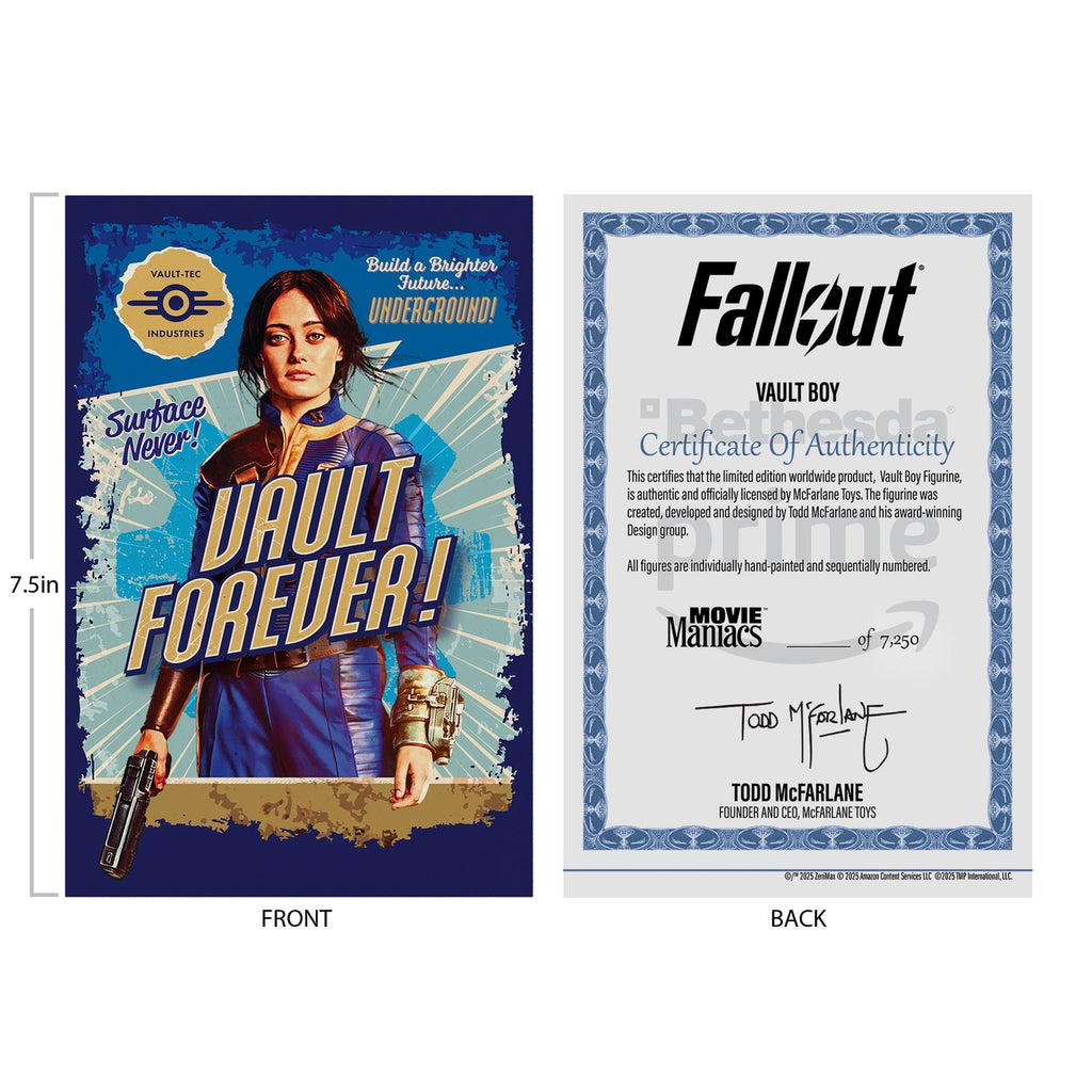 Produktbild Fallout Movie Maniacs Actionfigur Vault Boy Version 2 14 cm