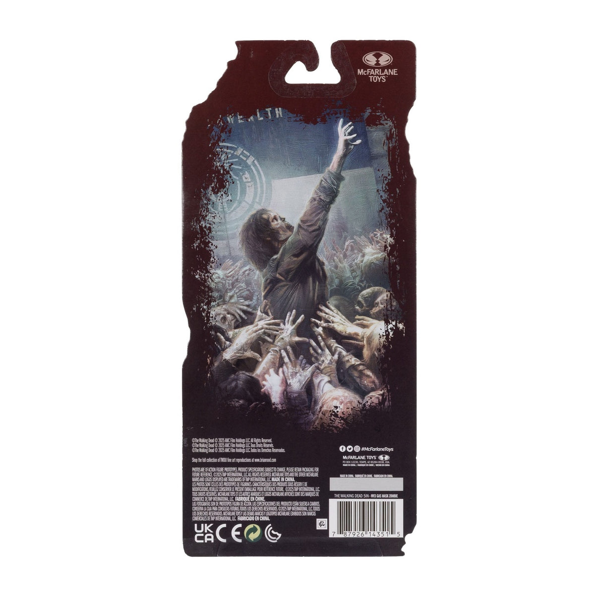 Produktbild The Walking Dead Actionfigur Gas Mask Zombie (Season 4) 13 cm