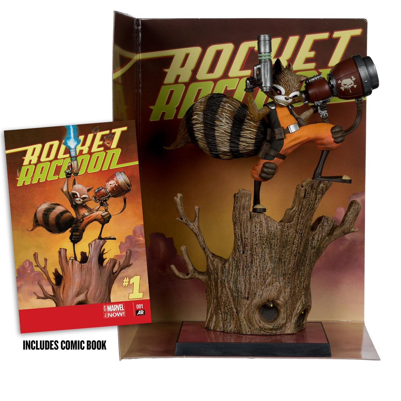 Produktbild Marvel Collection PVC Statue 1/6 Rocket Racoon (Rocket Racoon: A Chasing Tale #1) 18 cm