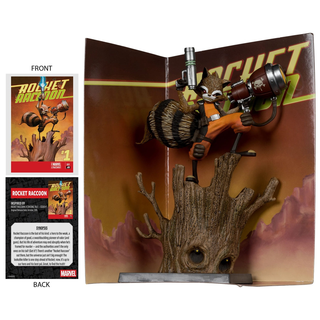 Produktbild Marvel Collection PVC Statue 1/6 Rocket Racoon (Rocket Racoon: A Chasing Tale #1) 18 cm