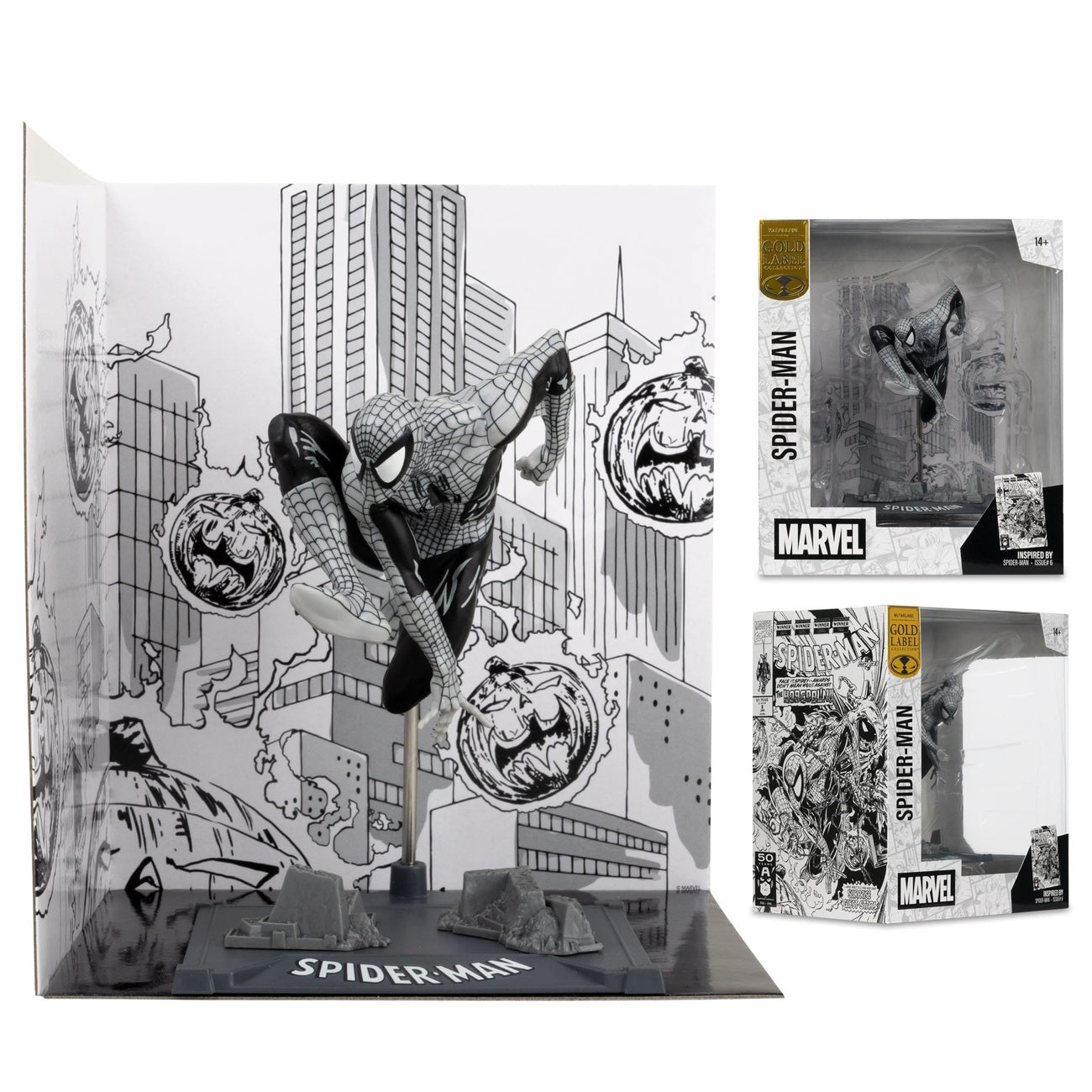 Produktbild Marvel Collection PVC Statue 1/10 Spider-Man (Spider-Man #6)(Line Art)(Gold Label) 10 cm