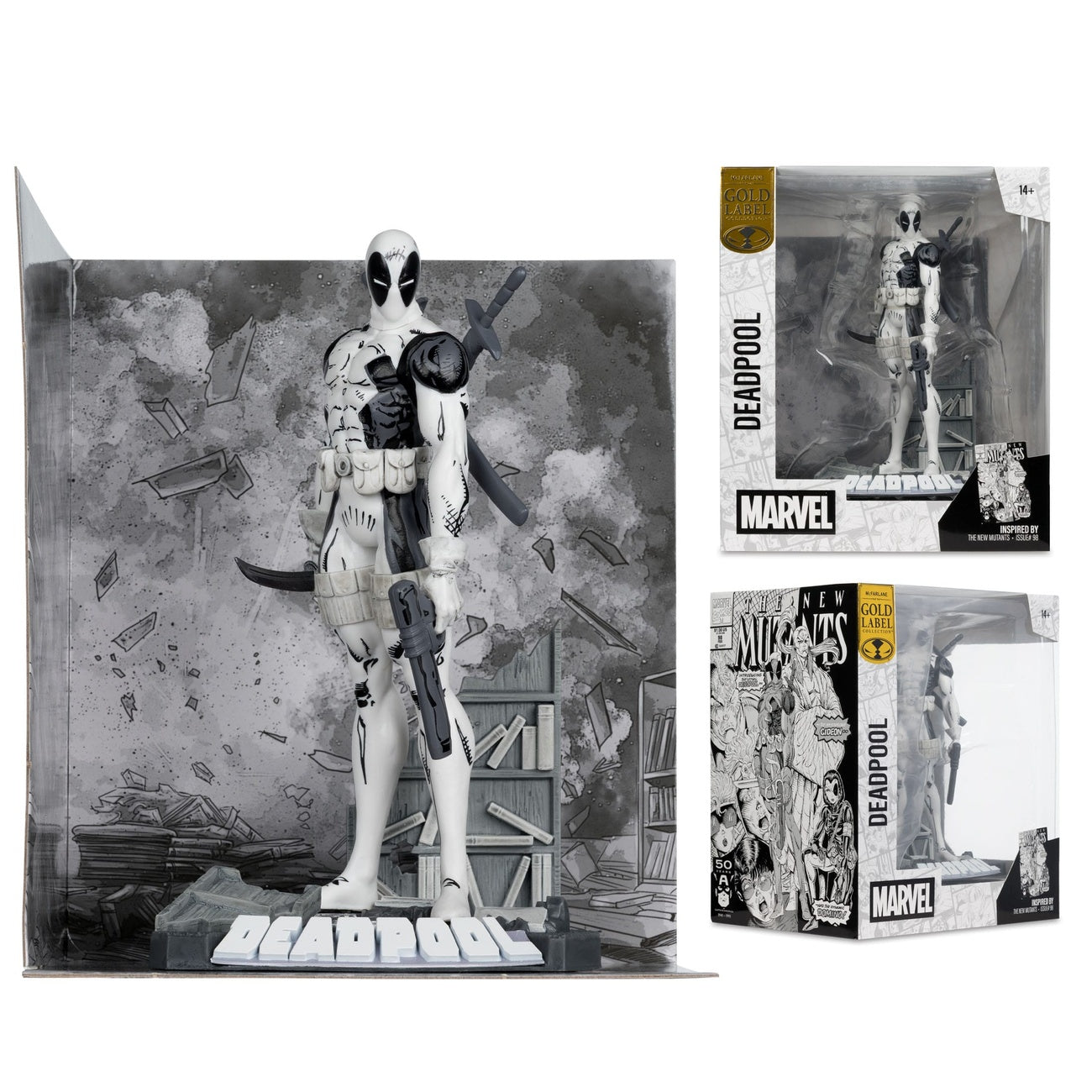 Produktbild Marvel Collection PVC Statue 1/10 Deadpool (The New Mutants #98) (Line Art) (Gold Label) 17 cm
