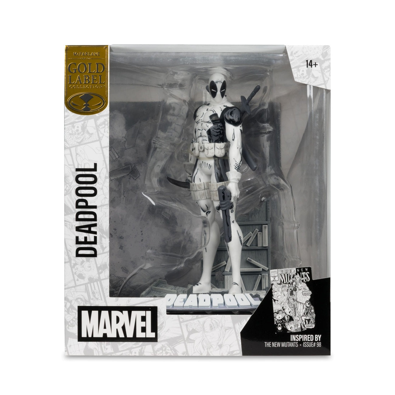 Produktbild Marvel Collection PVC Statue 1/10 Deadpool (The New Mutants #98) (Line Art) (Gold Label) 17 cm