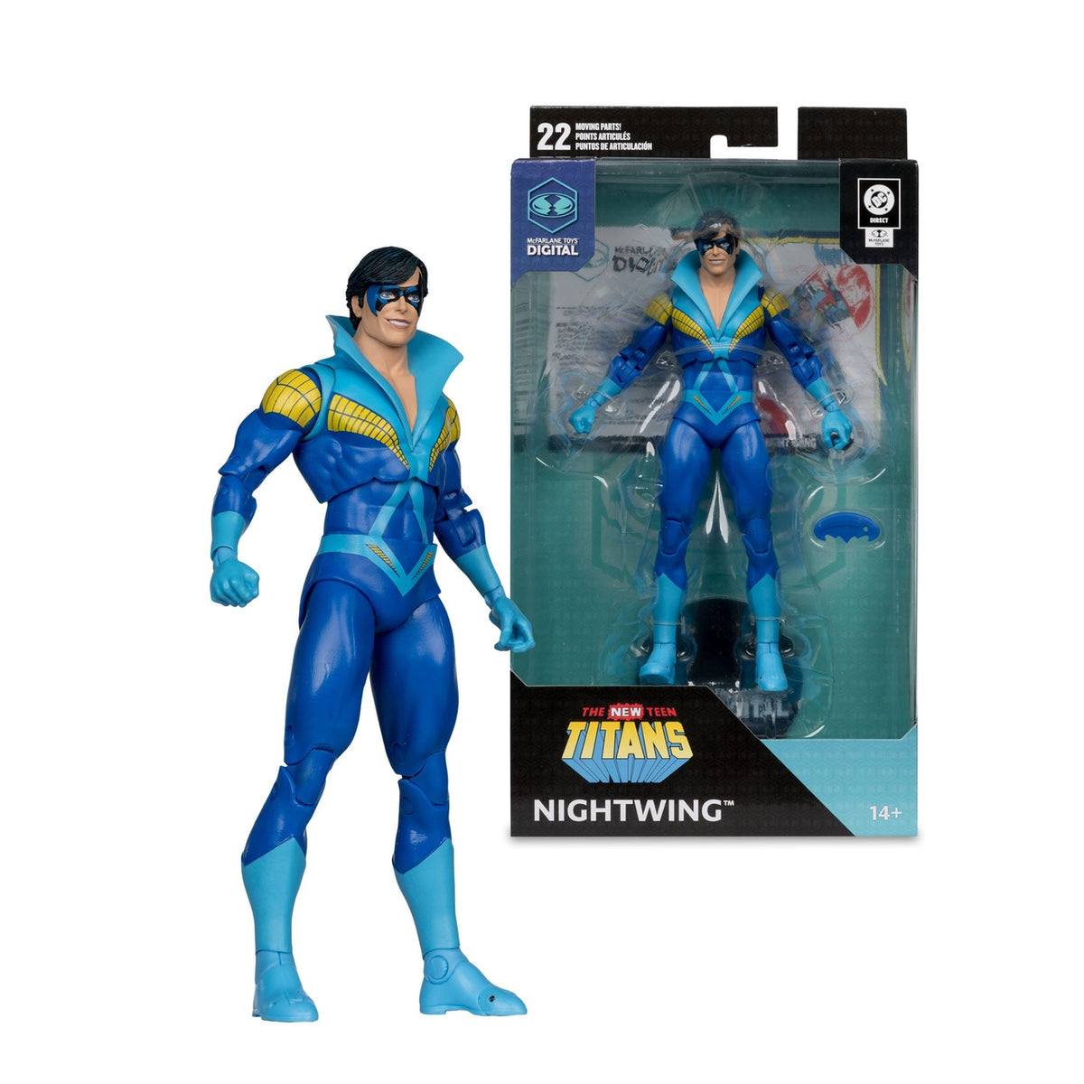 Produktbild DC Direct McFarlane Toys Digital Actionfigur Nightwing (Teen Titans) 18 cm