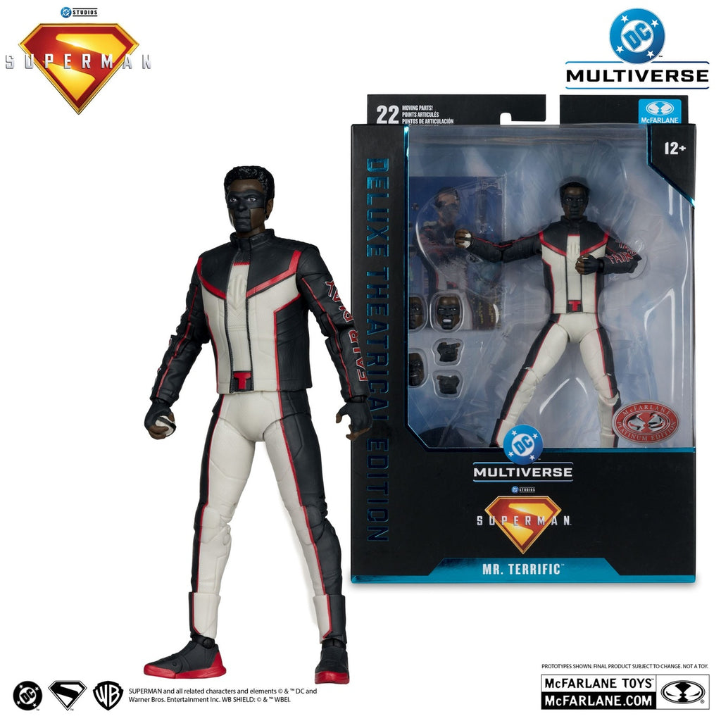 Produktbild Superman (2025) DC Multiverse Deluxe Theatrical Edition Actionfigur Mr. Terrific (Red Platinum Edition) 18 cm