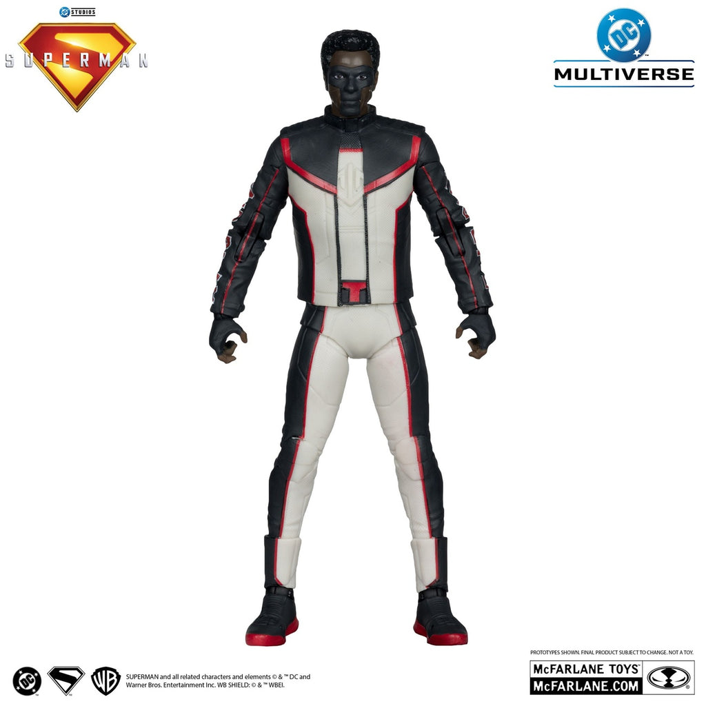 Produktbild Superman (2025) DC Multiverse Deluxe Theatrical Edition Actionfigur Mr. Terrific (Red Platinum Edition) 18 cm