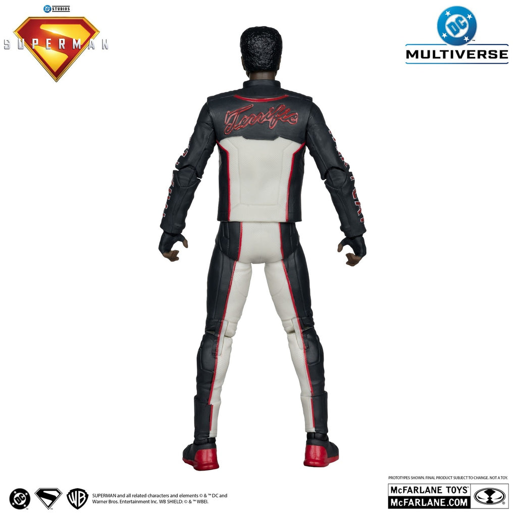 Produktbild Superman (2025) DC Multiverse Deluxe Theatrical Edition Actionfigur Mr. Terrific (Red Platinum Edition) 18 cm
